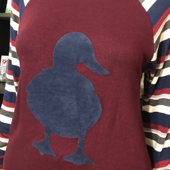 Faux Suede Duck Sweater - Picture 5 of 8
